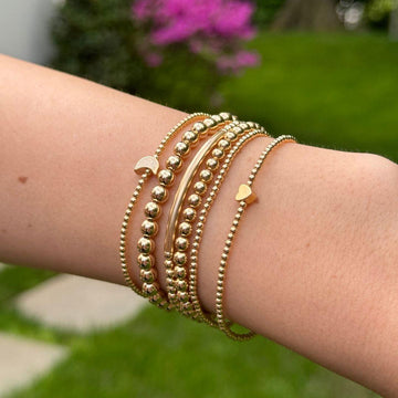 Pearl and 14K gold filled bracelets