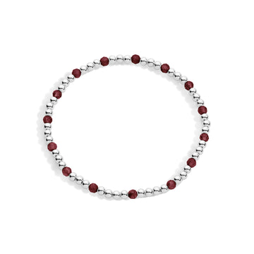 Zoe Sterling Silver Gemstone Bracelet