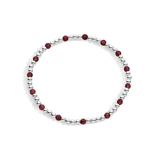 Zoe Sterling Silver Gemstone Bracelet