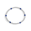 Morgan Sterling Silver Gemstone Pattern Bracelet