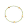 citrine gemstone beaded bracelet with gold filled beads