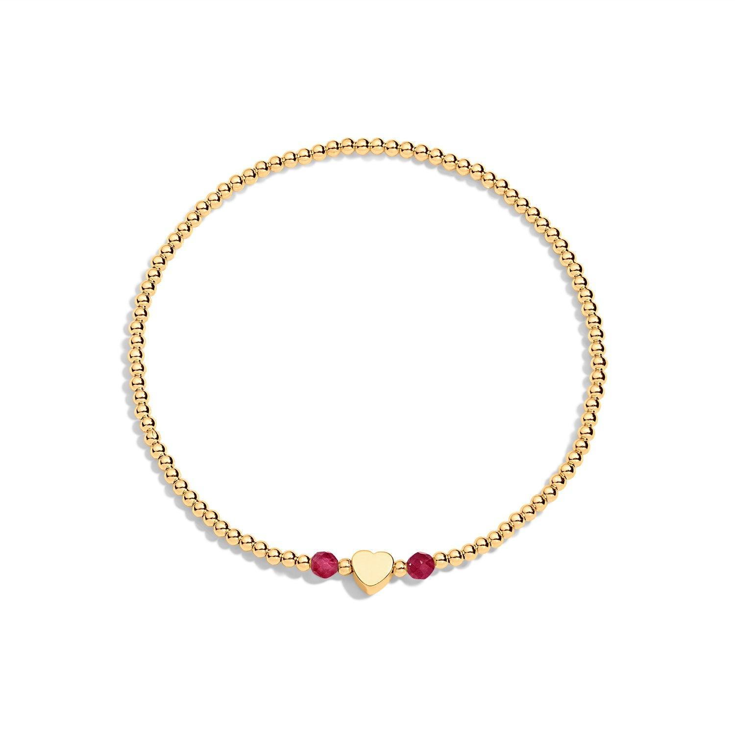 gold filled bracelet with gemstone