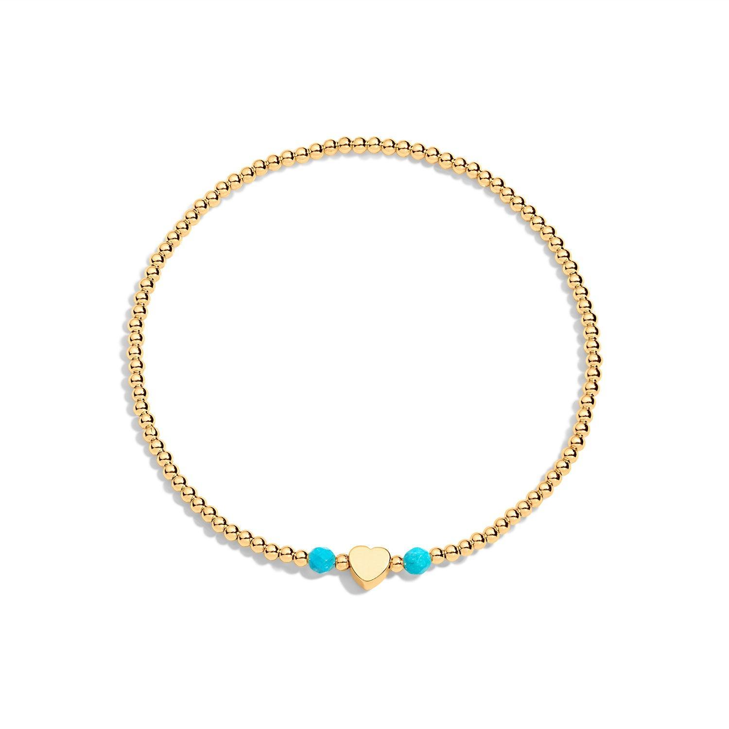 gold filled bracelet with turquoise gemstone