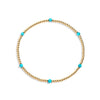 Gold filled beaded bracelet and turquoise gemstones