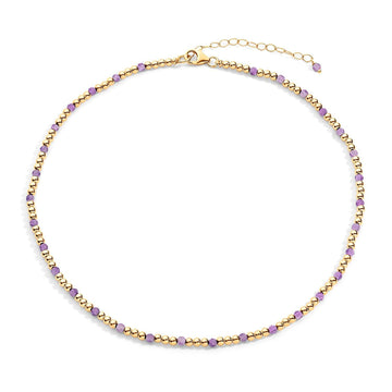 Zoe Gold Filled Gemstone Necklace