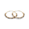 Serena Crystal Endless Hoop Earrings